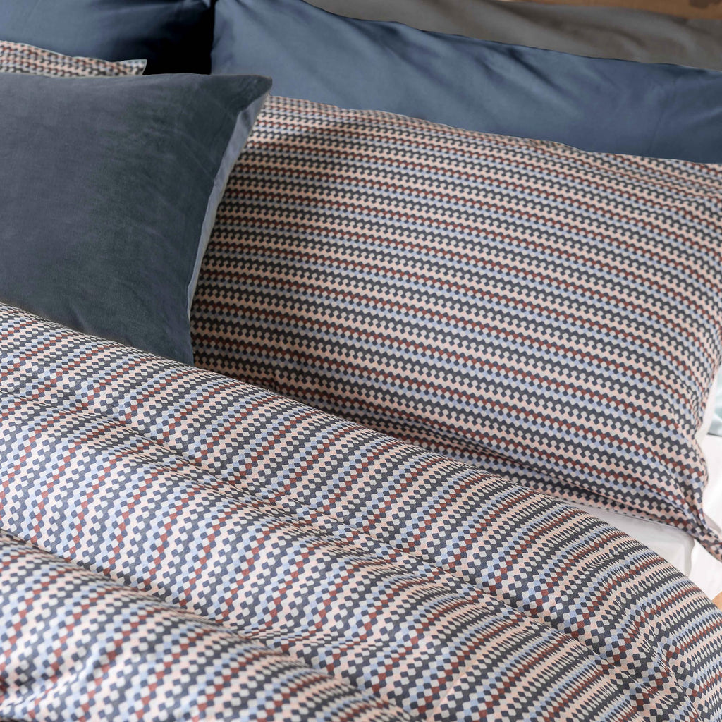 Completo Letto Stampato Singolo Ermes Ruggine - DiMaestro